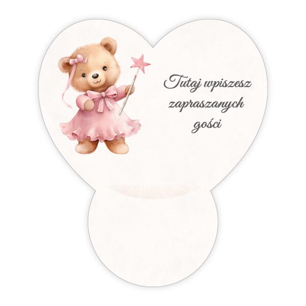 Podziękowanie dla gości Ferrero do uzupełnienia na chrzest -