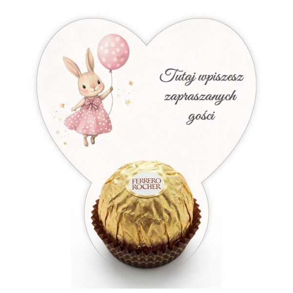 Podziękowanie dla gości Ferrero do uzupełnienia na chrzest -