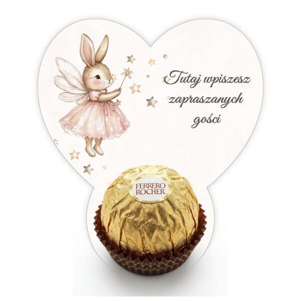 Podziękowanie dla gości Ferrero do uzupełnienia na chrzest -