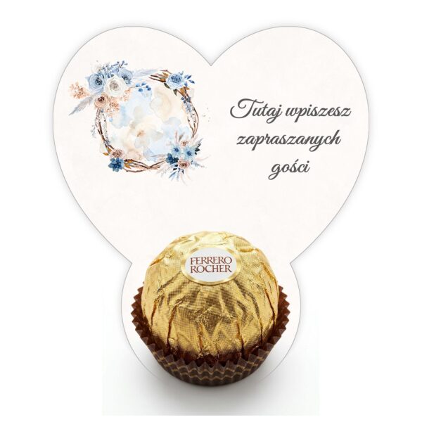 Podziękowanie dla gości Ferrero do uzupełnienia na chrzest -
