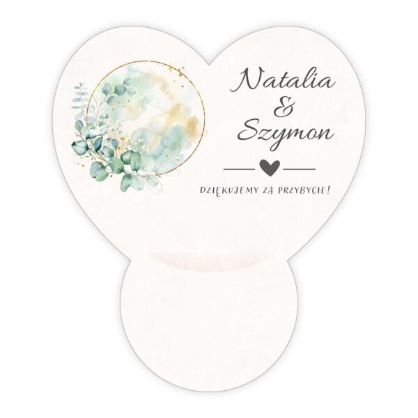 Podziękowanie dla gości Ferrero na ślub -