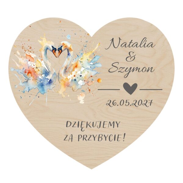 Magnes serce — podziękowanie dla gości na ślub -