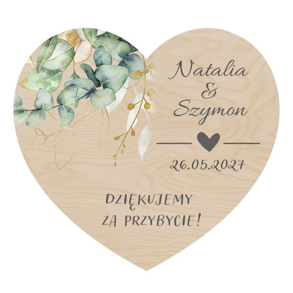 Magnes serce — podziękowanie dla gości na ślub -