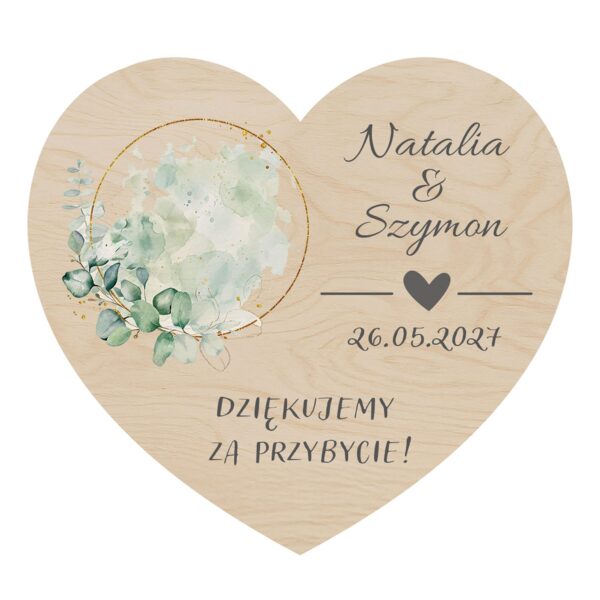 Magnes serce — podziękowanie dla gości na ślub -