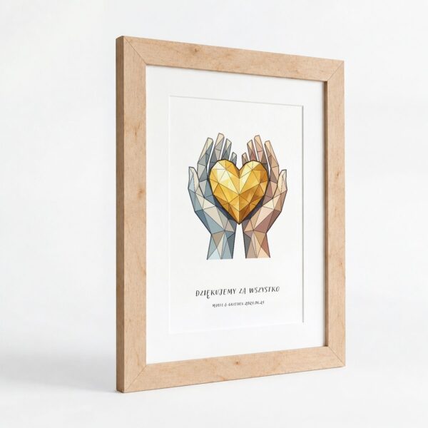 Obraz — podziękowanie dla świadków na ślub -