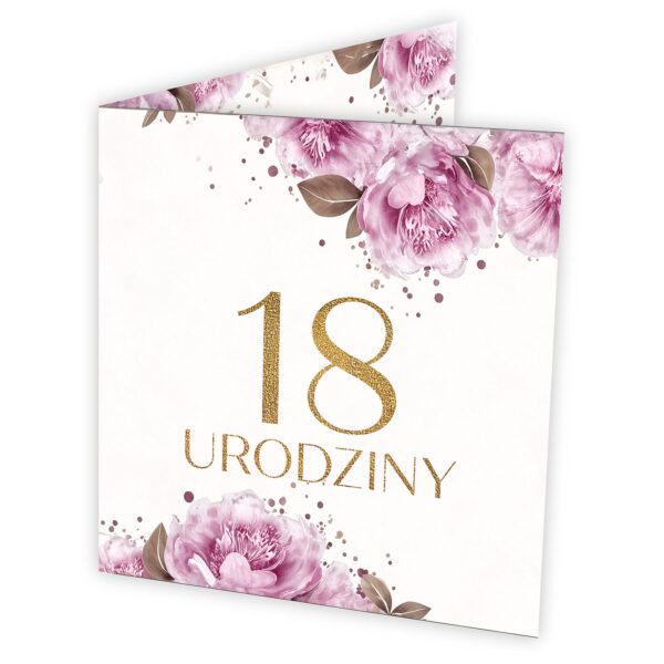 Zaproszenie na 18. urodziny do uzupełnienia -