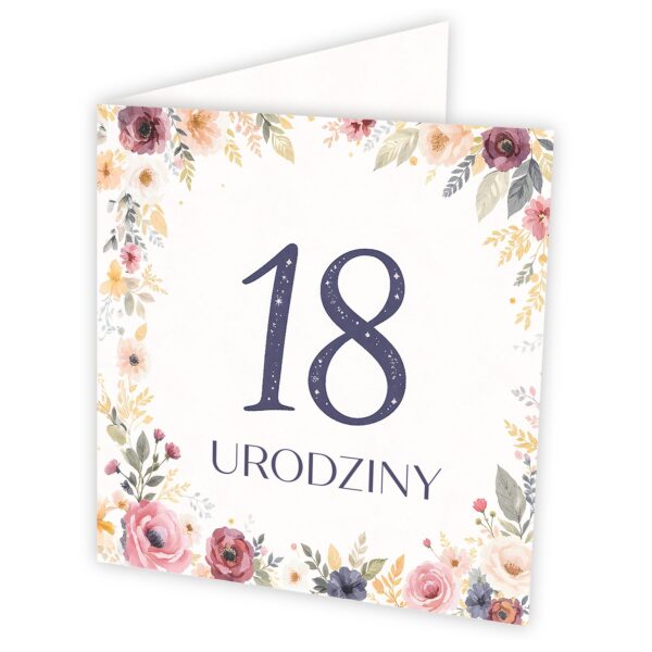 Zaproszenie na 18. urodziny do uzupełnienia -