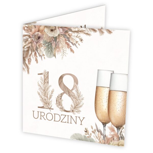 Zaproszenie na 18. urodziny do uzupełnienia -