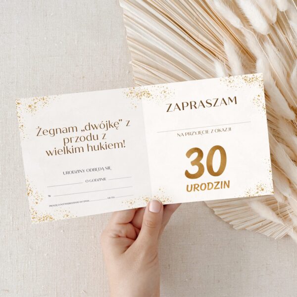 Zaproszenie na urodziny do uzupełnienia -