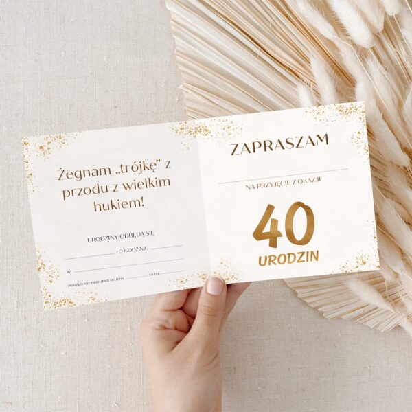 Zaproszenie na urodziny do uzupełnienia -