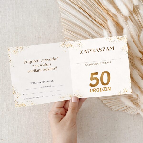 Zaproszenie na urodziny do uzupełnienia -