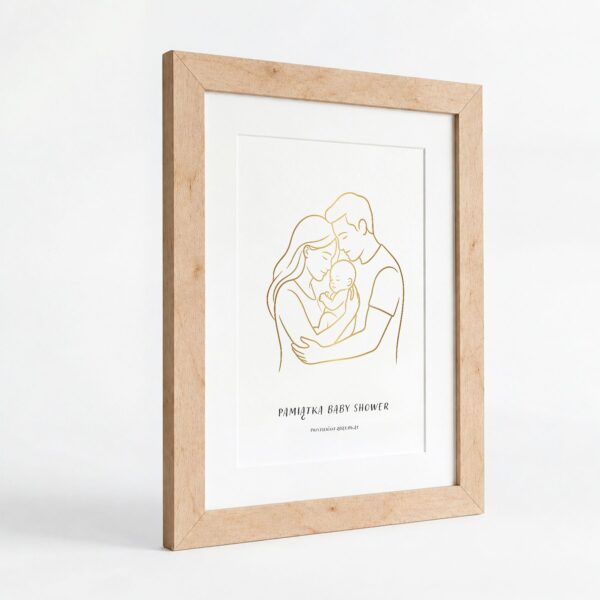 Obraz pamiątkowy na baby shower -