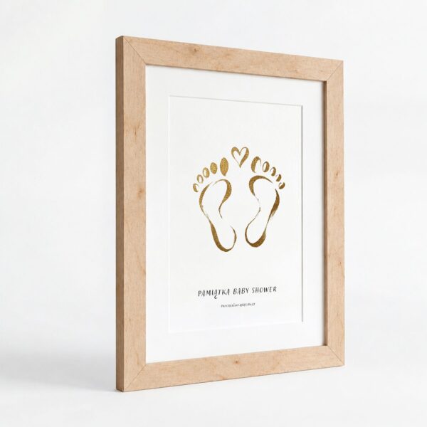 Obraz pamiątkowy na baby shower -