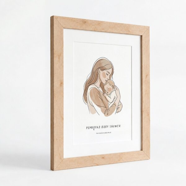 Obraz pamiątkowy na baby shower -