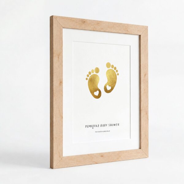 Obraz pamiątkowy na baby shower -