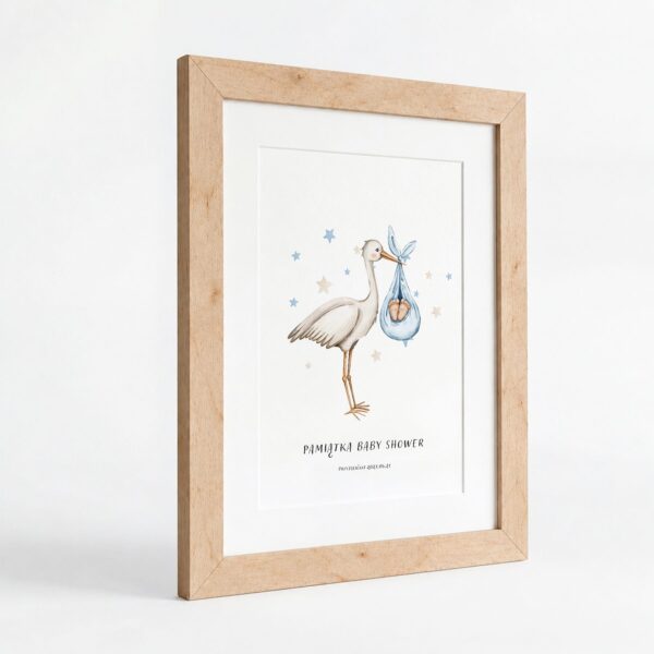 Obraz pamiątkowy na baby shower -