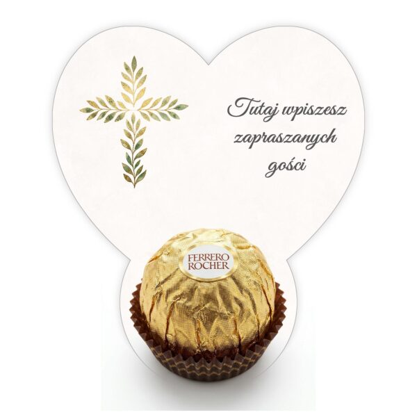 Podziękowanie dla gości Ferrero do uzupełnienia na komunię -