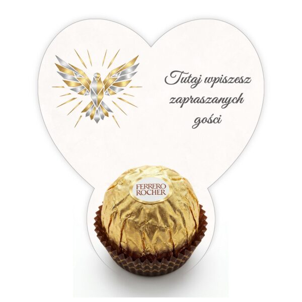 Podziękowanie dla gości Ferrero do uzupełnienia na komunię -