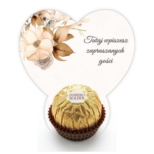 Podziękowanie dla gości Ferrero do uzupełnienia na komunię -