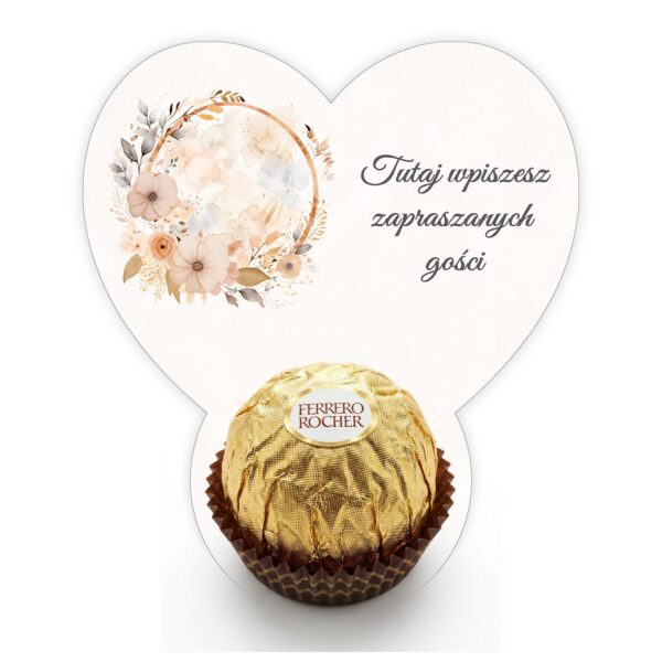 Podziękowanie dla gości Ferrero do uzupełnienia na komunię -