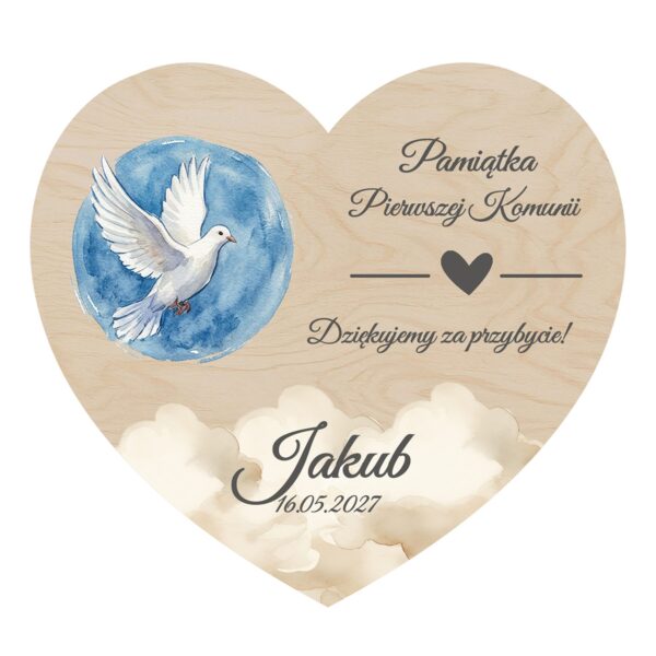 Magnes serce — podziękowanie dla gości na komunię -
