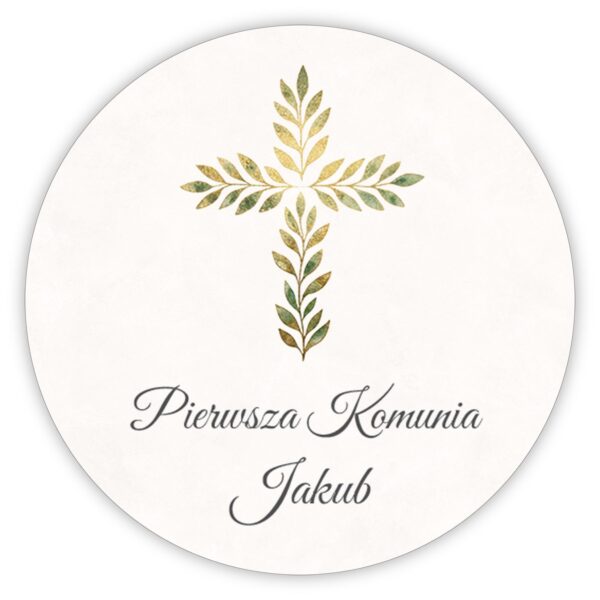 Naklejki okrągłe na komunię -