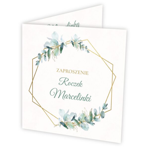 Zaproszenie na roczek z miejscem na gości -