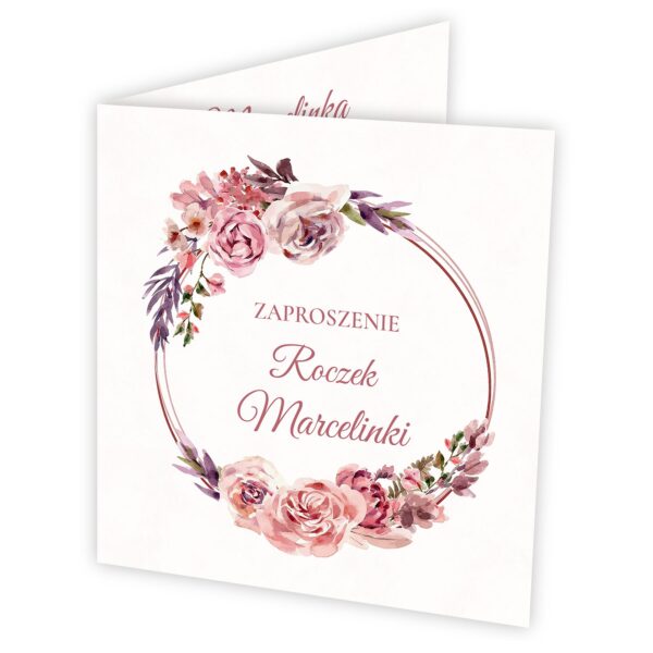 Zaproszenie na roczek z pełną personalizacją -