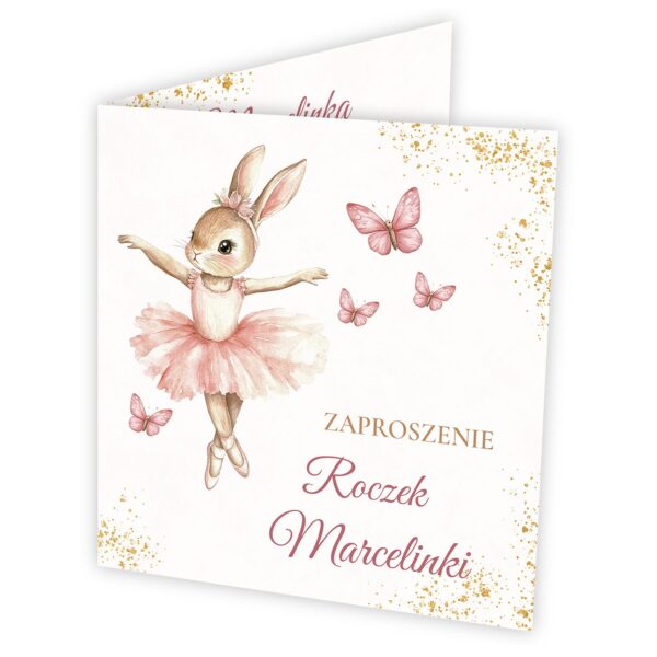 Zaproszenie na roczek z pełną personalizacją -