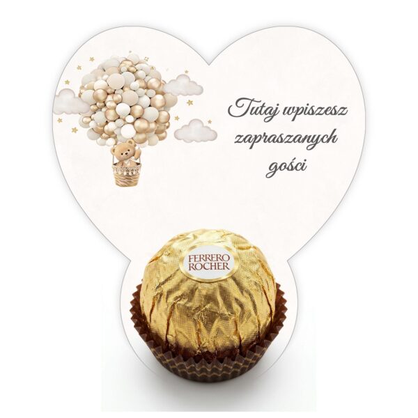 Podziękowanie dla gości Ferrero do uzupełnienia na roczek -