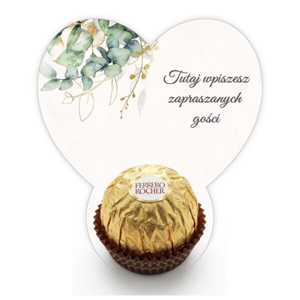 Podziękowanie dla gości Ferrero do uzupełnienia na roczek -