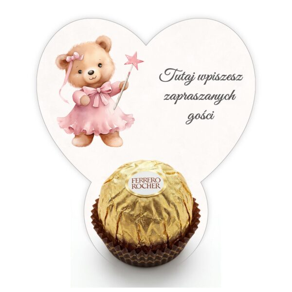 Podziękowanie dla gości Ferrero do uzupełnienia na roczek -