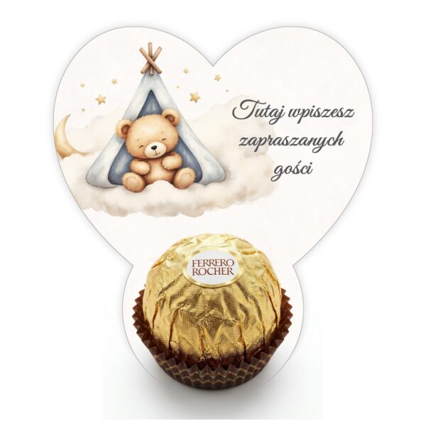 Podziękowanie dla gości Ferrero do uzupełnienia na roczek -