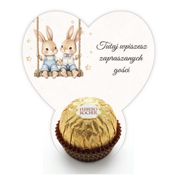 Podziękowanie dla gości Ferrero do uzupełnienia na roczek -
