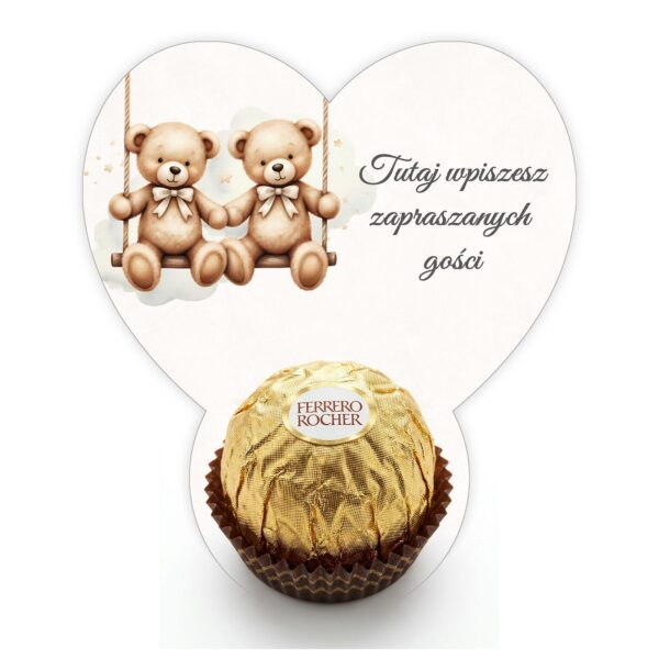 Podziękowanie dla gości Ferrero do uzupełnienia na roczek -