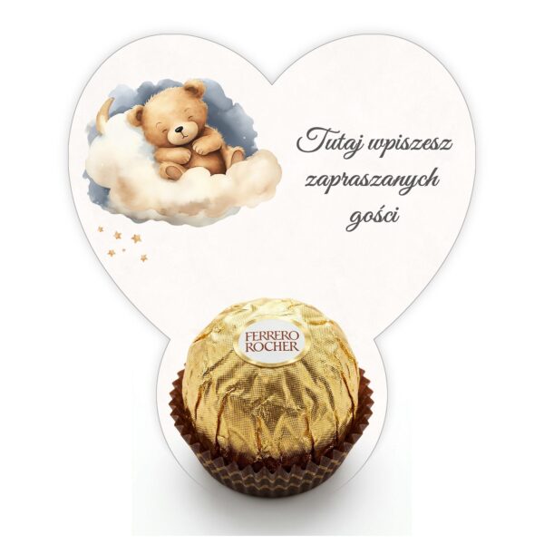 Podziękowanie dla gości Ferrero do uzupełnienia na roczek -