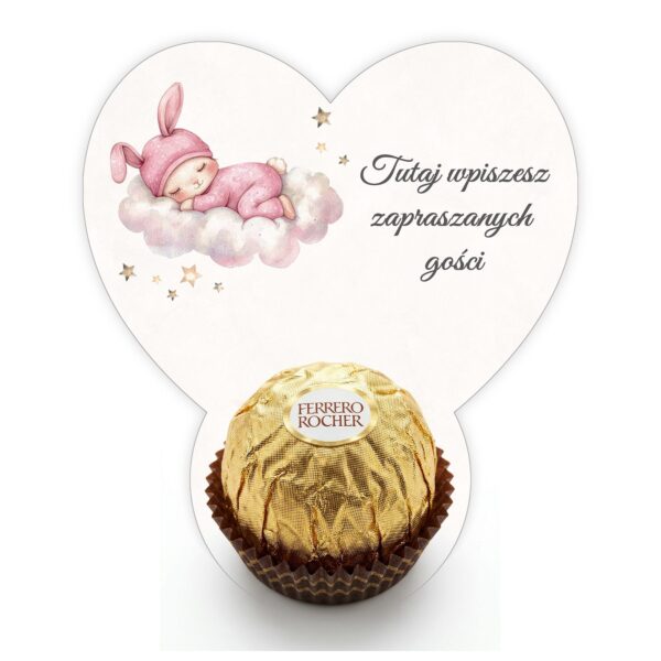 Podziękowanie dla gości Ferrero do uzupełnienia na roczek -