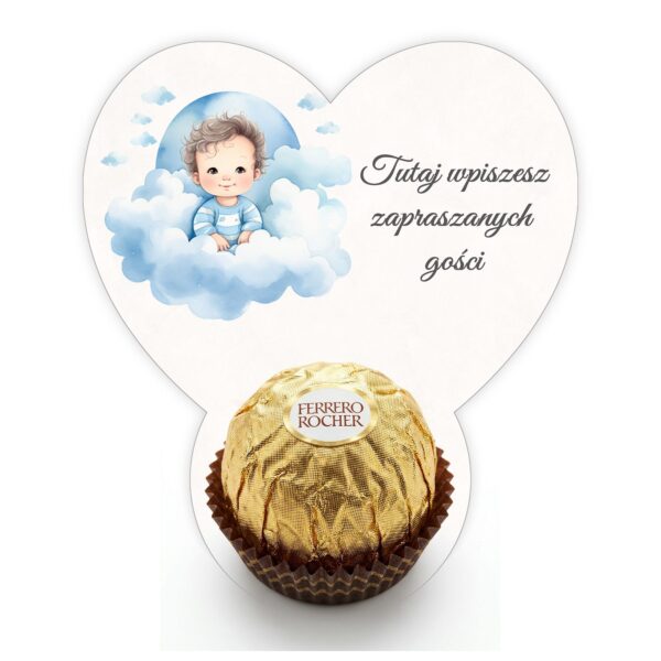Podziękowanie dla gości Ferrero do uzupełnienia na roczek -