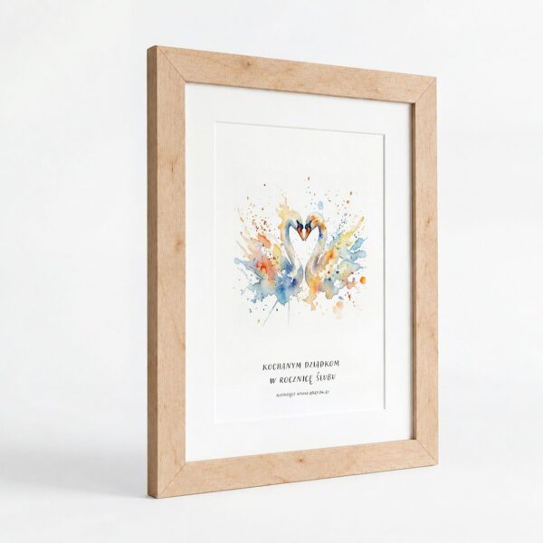 Obraz pamiątkowy na rocznicę ślubu dla dziadków -