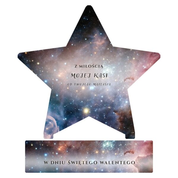 Gwiazdka pamiątkowa na walentynki dla Niej -