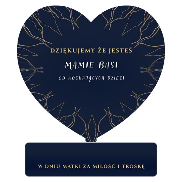 Serce pamiątkowe na Dzień Matki dla Mamy -