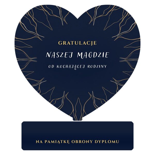Serce pamiątkowe na sukces -