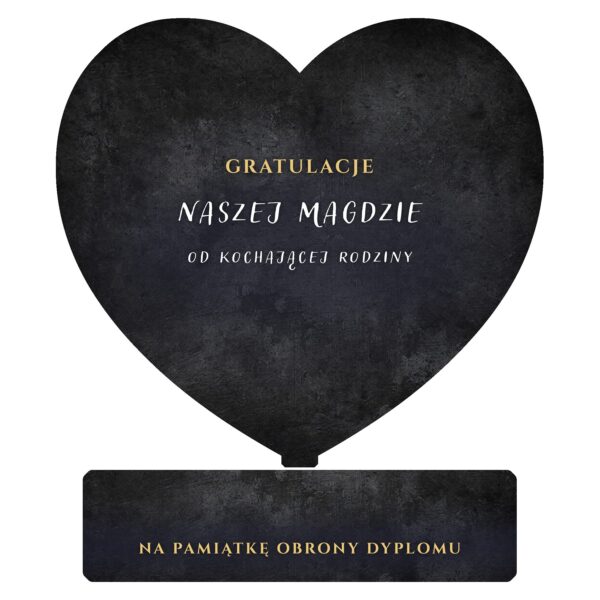 Serce pamiątkowe na sukces -