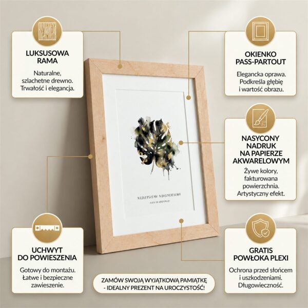 Obraz pamiątkowy na Dzień Nauczyciela dla nauczyciela -
