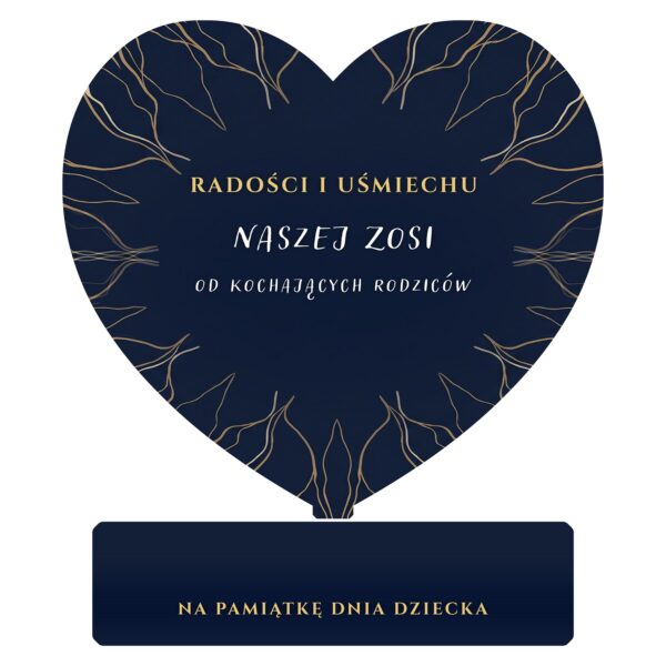 Serce pamiątkowe na Dzień Dziecka -
