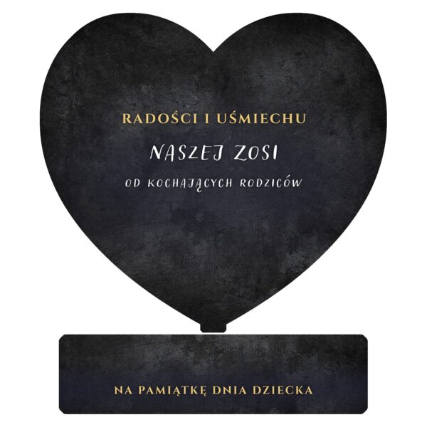 Serce pamiątkowe na Dzień Dziecka -