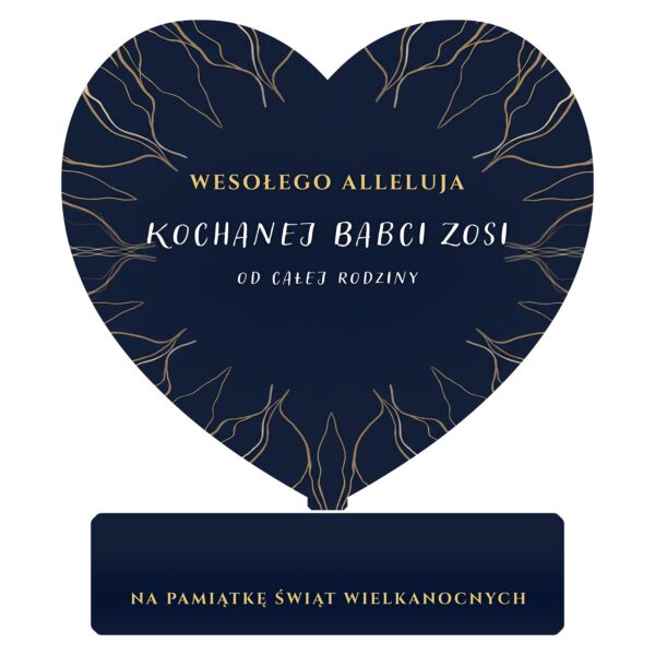 Serce pamiątkowe na Wielkanoc -