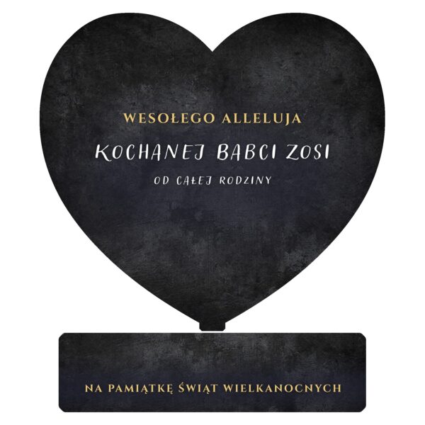 Serce pamiątkowe na Wielkanoc -