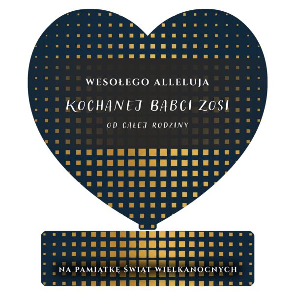 Serce pamiątkowe na Wielkanoc -