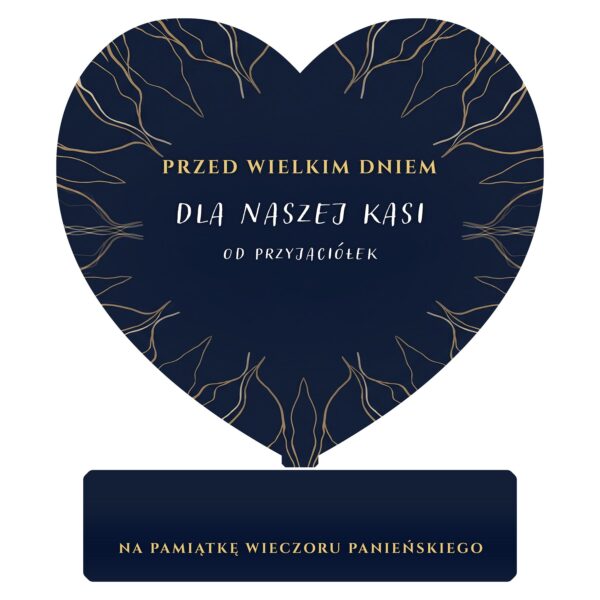 Serce pamiątkowe na wieczór panieński -